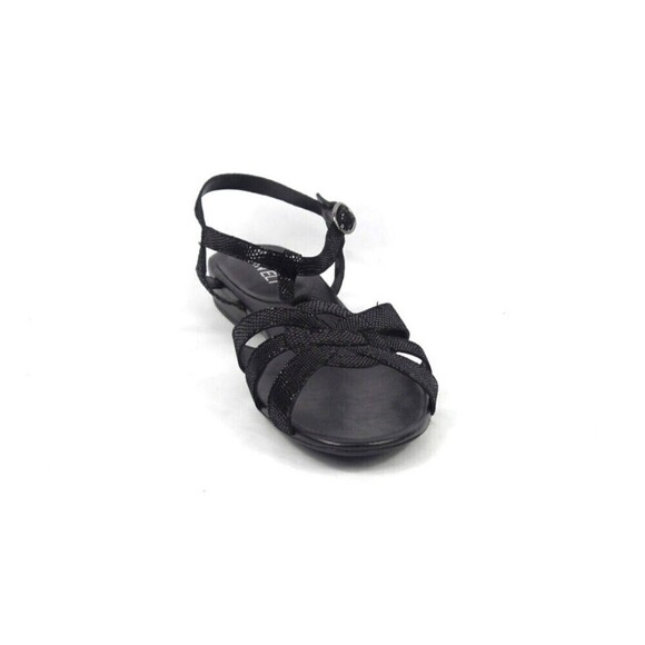 VANELi Womens Leather Multi-Strap Sandals Brandy Black 10.5 Comfort - Picture 2 of 12